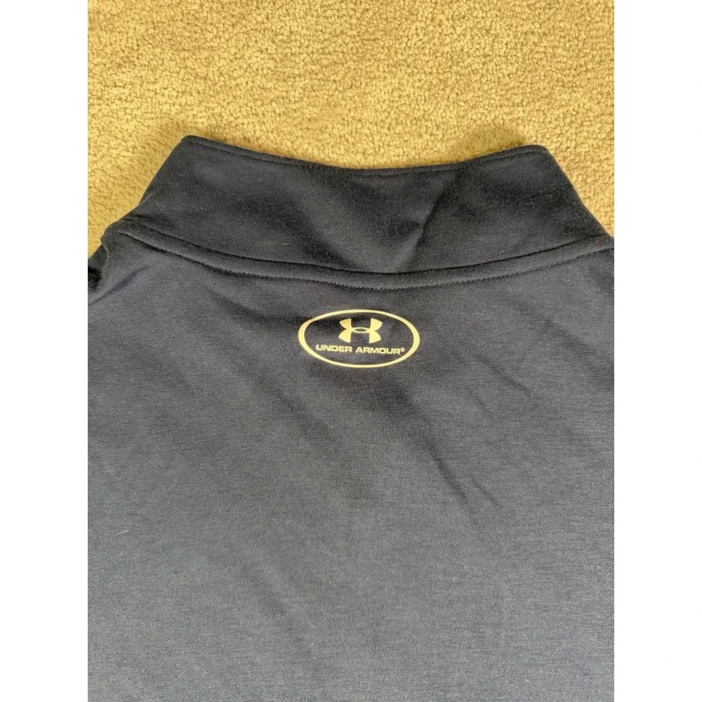 Under Armour Tactical 1/4 Zip Mens Size XL Navy Blue Performance Pullover Loose